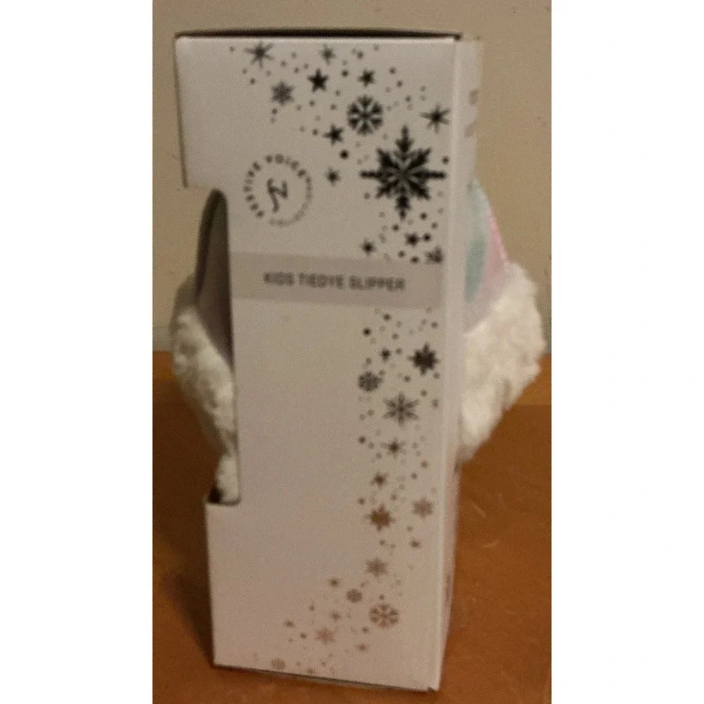 Festive Voice Collection Kids Tie Dye Slippers, 13-1 Size, New In‎ Package